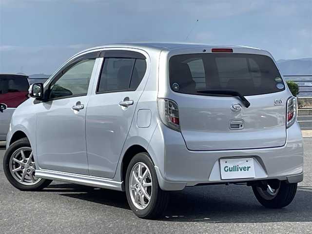 ダイハツ ミラ イース G SA 島根県 2016(平28)年 4.6万km ブライトシルバーメタリック 純正オーディオ(CUP-W65D)/(AM/FM/CD/USB/AUX)/スマートアシスト/衝突軽減ブレーキ/アイドリングストップ/横滑り防止装置/ヘッドライトレベライザー/スマートキー/プッシュスタート/電動格納ミラー/オートエアコン/純正14インチAW/純正フロアマット/ドアバイザー