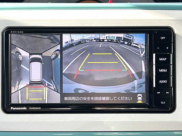 ダイハツ ムーヴ キャンバス X メイクアップ リミテッド SAⅢ 三重県 2020(令2)年 3万km パールホワイトⅢ/ファインミントメタリック 2トーン 純正ナビ/全周囲カメラ/両側パワースライドドア/衝突軽減ブレーキ/オートライト/オートハイビーム/ETC/純正フロアマット/コーナーセンサー/レーンキープアシスト/横滑り防止/アイドリングストップ/電動格納ミラー/禁煙車