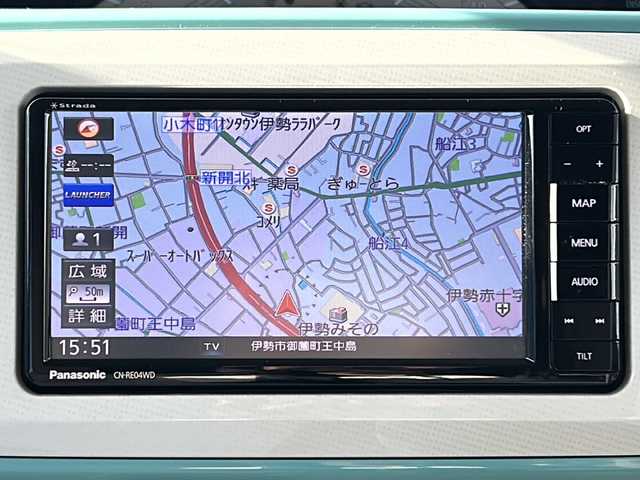 ダイハツ ムーヴ キャンバス X メイクアップ リミテッド SAⅢ 三重県 2020(令2)年 3万km パールホワイトⅢ/ファインミントメタリック 2トーン 純正ナビ/全周囲カメラ/両側パワースライドドア/衝突軽減ブレーキ/オートライト/オートハイビーム/ETC/純正フロアマット/コーナーセンサー/レーンキープアシスト/横滑り防止/アイドリングストップ/電動格納ミラー/禁煙車