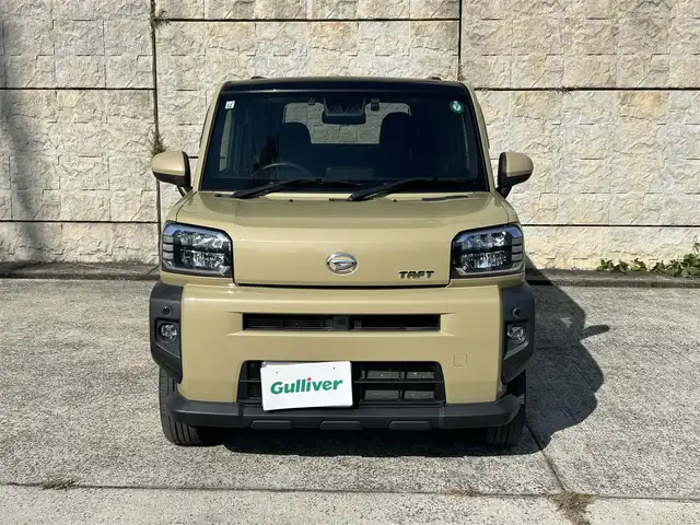 ダイハツ タフト G 長崎県 2021(令3)年 3.9万km サンドベージュメタリック ワンオーナー/ガラスルーフ/純正メモリナビ/（CD/DVD/BT/フルセグ）/バックカメラ/衝突軽減システム/レーンアシスト/前後ソナー/シートヒーター/ステアリングスイッチ/ドライブレコーダー/ルーフレール/オートライト/純正15インチAW/ETC