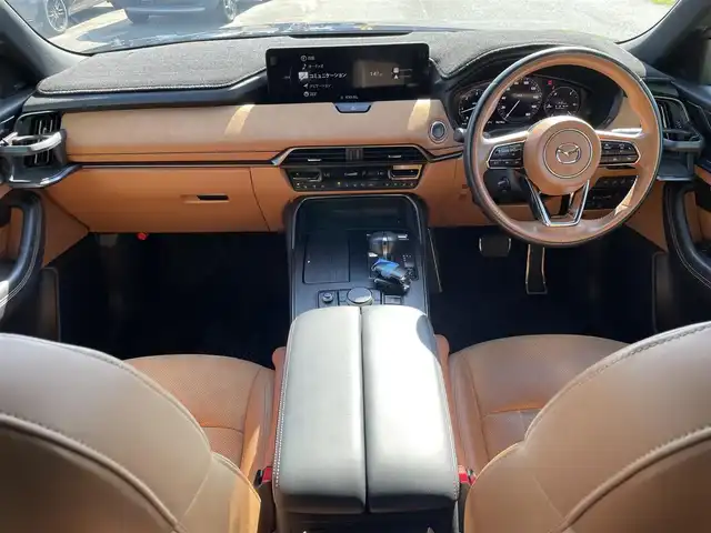 マツダ ＣＸ－６０ XD HV プレミアムスポーツ 福岡県 2022(令4)年 5.6万km 紺 純正メーカーナビ/フルセグテレビ/Bluetooth/Apple Carplay/Android Auto/純正ドライブレコーダー前後/パワーシート/シートヒーター/ベンチレーション/パワーバックドア/ETC/ドアバイザー/純正フロアマット/クルーズコントロール/全方位モニター/オートブレーキホールド