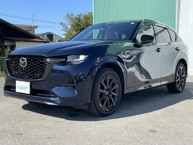 マツダ ＣＸ－６０ XD HV プレミアムスポーツ 福岡県 2022(令4)年 5.6万km 紺 純正メーカーナビ/フルセグテレビ/Bluetooth/Apple Carplay/Android Auto/純正ドライブレコーダー前後/パワーシート/シートヒーター/ベンチレーション/パワーバックドア/ETC/ドアバイザー/純正フロアマット/クルーズコントロール/全方位モニター/オートブレーキホールド