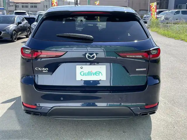 マツダ ＣＸ－６０ XD HV プレミアムスポーツ 福岡県 2022(令4)年 5.6万km 紺 純正メーカーナビ/フルセグテレビ/Bluetooth/Apple Carplay/Android Auto/純正ドライブレコーダー前後/パワーシート/シートヒーター/ベンチレーション/パワーバックドア/ETC/ドアバイザー/純正フロアマット/クルーズコントロール/全方位モニター/オートブレーキホールド