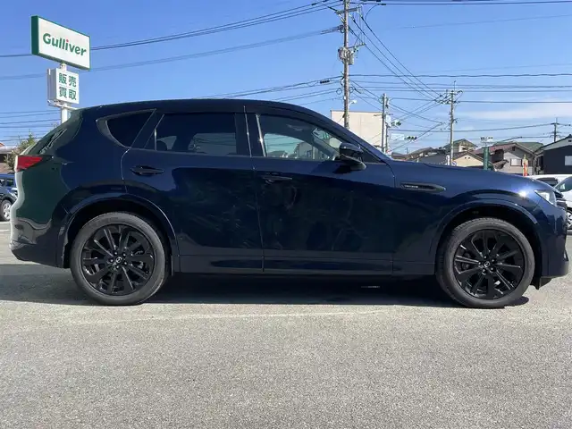 マツダ ＣＸ－６０ XD HV プレミアムスポーツ 福岡県 2022(令4)年 5.6万km 紺 純正メーカーナビ/フルセグテレビ/Bluetooth/Apple Carplay/Android Auto/純正ドライブレコーダー前後/パワーシート/シートヒーター/ベンチレーション/パワーバックドア/ETC/ドアバイザー/純正フロアマット/クルーズコントロール/全方位モニター/オートブレーキホールド
