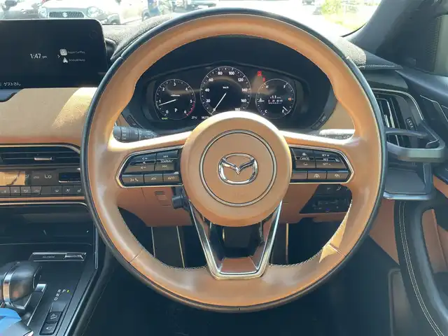 マツダ ＣＸ－６０ XD HV プレミアムスポーツ 福岡県 2022(令4)年 5.6万km 紺 純正メーカーナビ/フルセグテレビ/Bluetooth/Apple Carplay/Android Auto/純正ドライブレコーダー前後/パワーシート/シートヒーター/ベンチレーション/パワーバックドア/ETC/ドアバイザー/純正フロアマット/クルーズコントロール/全方位モニター/オートブレーキホールド