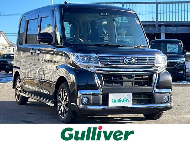 ダイハツ タント カスタムX トップED LTD SAⅢ 道東・釧路十勝 2018(平30)年 9.1万km ブラックマイカメタリック 4WD/純正ナビ　NSZN-W680/(AM/FM/CD/DVD/BT)/純正エンジンスターター/純正ドライブレコーダー　前のみ/ETC/アラウンドビューモニター/バックカメラ/両側パワースライドドア/ハーフレザーシート/シートヒーター　運転席のみ/夏タイヤ積込/純正14インチAW/純正フロアマット/パーキングアシスト/コーナーセンサー　後ろのみ/レーンキープアシスト/オートライト/オートマチックハイビーム/ライトレベライザー/フォグランプ/ABS/横滑り防止装置/スペアキー/USB入力端子