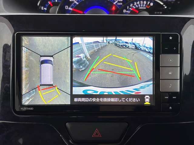 ダイハツ タント カスタムX トップED LTD SAⅢ 道東・釧路十勝 2018(平30)年 9.1万km ブラックマイカメタリック 4WD/純正ナビ　NSZN-W680/(AM/FM/CD/DVD/BT)/純正エンジンスターター/純正ドライブレコーダー　前のみ/ETC/アラウンドビューモニター/バックカメラ/両側パワースライドドア/ハーフレザーシート/シートヒーター　運転席のみ/夏タイヤ積込/純正14インチAW/純正フロアマット/パーキングアシスト/コーナーセンサー　後ろのみ/レーンキープアシスト/オートライト/オートマチックハイビーム/ライトレベライザー/フォグランプ/ABS/横滑り防止装置/スペアキー/USB入力端子