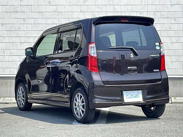 スズキ ワゴンＲ FX－LTD 山形県 2014(平26)年 3.2万km アーバンブラウンパールメタリック 禁煙車/社外ナビ(CD.DVD.BT)/ワンセグ/ETC/アイドリングストップ/スマートキー/プッシュスタート/ウィンカーミラー/ヘッドライトレベライザー