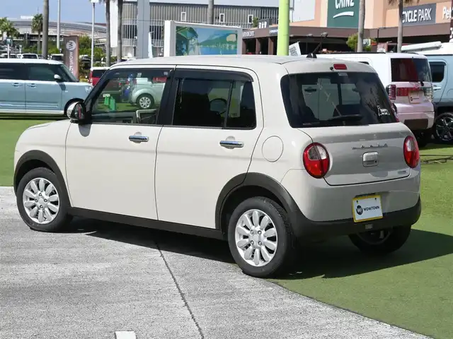 スズキ ラパン F リミテッド 千葉県 2017(平29)年 4.7万km フォーンベージュM スズキセーフティサポート/社外メモリーナビ/地デジTV/【DVD/CD再生機能　Bluetooth接続】/運転席シートヒーター/革巻きステアリング/HIDヘッドライト/ウインカーミラー/純正14インチアルミホイル/携帯リモコン