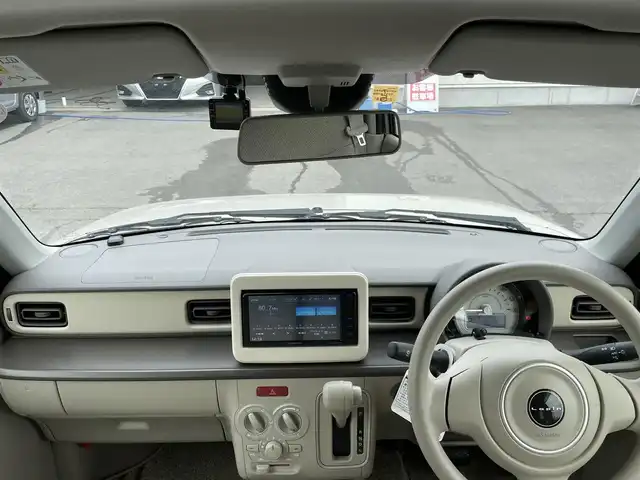 スズキ ラパン G 群馬県 2022(令4)年 0.3万km フォーンベージュM 純正ナビ・フルセグＴＶ・Ｂｌｕｅｔｏｏｔｈ・ＣＤ・ＤＶＤ　/運転席シートヒーター　/衝突軽減ブレーキ　/コーナーセンサー　/レーンアシスト　/ドライブレコーダー　/純正フロアマット　/スマートキー２本　/オートライト