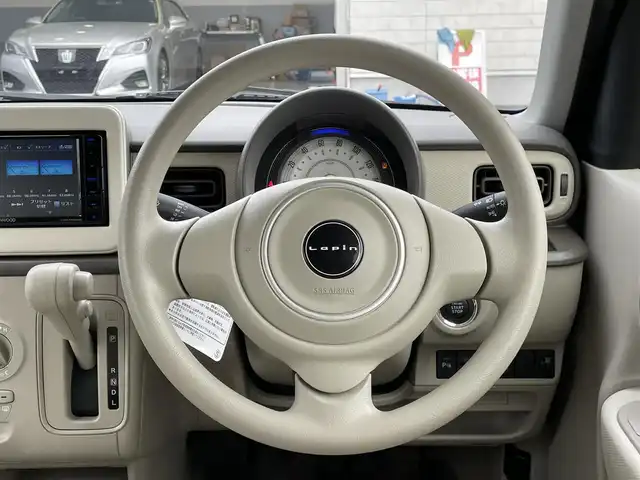 スズキ ラパン G 群馬県 2022(令4)年 0.3万km フォーンベージュM 純正ナビ・フルセグＴＶ・Ｂｌｕｅｔｏｏｔｈ・ＣＤ・ＤＶＤ　/運転席シートヒーター　/衝突軽減ブレーキ　/コーナーセンサー　/レーンアシスト　/ドライブレコーダー　/純正フロアマット　/スマートキー２本　/オートライト