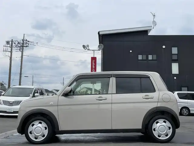 スズキ ラパン G 群馬県 2022(令4)年 0.3万km フォーンベージュM 純正ナビ・フルセグＴＶ・Ｂｌｕｅｔｏｏｔｈ・ＣＤ・ＤＶＤ　/運転席シートヒーター　/衝突軽減ブレーキ　/コーナーセンサー　/レーンアシスト　/ドライブレコーダー　/純正フロアマット　/スマートキー２本　/オートライト