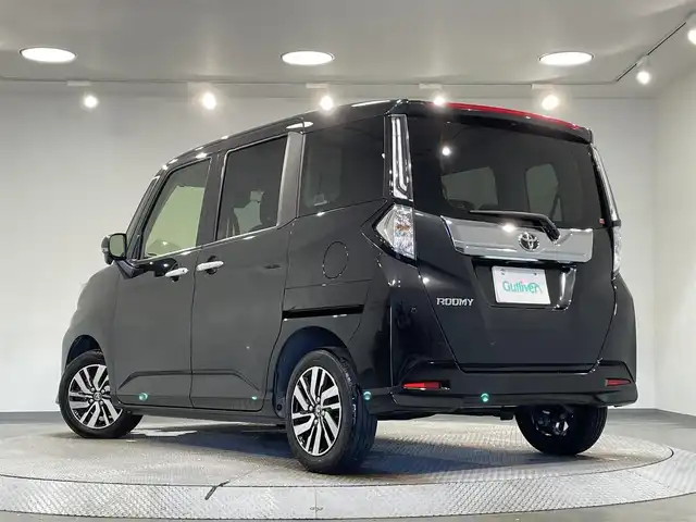 トヨタ ルーミー カスタムG 愛知県 2023(令5)年 2.2万km ブラックマイカメタリック 純正ナビ/（Bluetooth/AM/FM/フルセグTV/Carplay）/衝突軽減ブレーキ/両側電動スライドドア/レーダークルーズコントロール/シートヒーター/LEDオートライト/ETC/バックカメラ/コーナーセンサー/純正14インチAW/スマートキー/スペアキー有/アイドリングストップ/パーキングアシスト