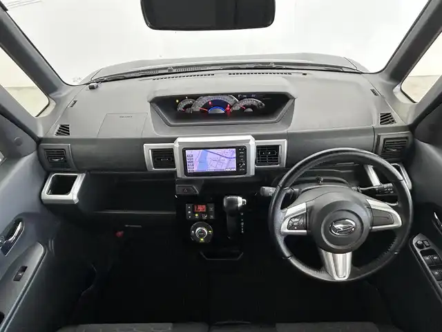 ダイハツ ウェイク G ターボ SA Ⅱ 群馬県 2016(平28)年 6.4万km ブラックマイカメタリック ７インチナビ　バックカメラ　衝突軽減システム　横滑り防止両側パワースライドドア　ドライブレコーダー　ETC スマートキー　プッシュスタート　純正フロアマット　純正アルミホイール　禁煙車