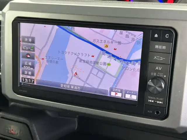 ダイハツ ウェイク G ターボ SA Ⅱ 群馬県 2016(平28)年 6.4万km ブラックマイカメタリック ７インチナビ　バックカメラ　衝突軽減システム　横滑り防止両側パワースライドドア　ドライブレコーダー　ETC スマートキー　プッシュスタート　純正フロアマット　純正アルミホイール　禁煙車