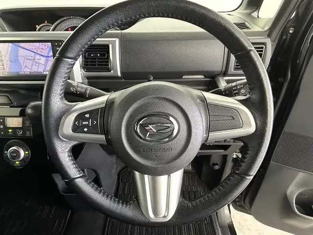 ダイハツ ウェイク G ターボ SA Ⅱ 群馬県 2016(平28)年 6.4万km ブラックマイカメタリック ７インチナビ　バックカメラ　衝突軽減システム　横滑り防止両側パワースライドドア　ドライブレコーダー　ETC スマートキー　プッシュスタート　純正フロアマット　純正アルミホイール　禁煙車