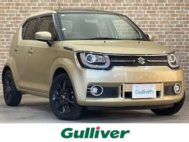 スズキ イグニス ハイブリッド MZ 岩手県 2016(平28)年 7.9万km ヘリオスゴールドパールメタリック/ブラック2トーン ４WD/メーカーオプション セーフティパッケージ/デュアルカメラブレーキサポート/車線逸脱警報/誤発進抑制機能/先行車発信お知らせ機能/ふらつき警報機能/横滑り防止装置/アイドリングストップ/クルーズコントロール/ヒルディセントコントロール/グリップコントロール/前席シートヒーター/パドルシフト/純正ナビ/ワンセグTV/バックカメラ/ETC/LEDヘッドライト/フロント・リヤフォグランプ/純正16インチアルミホイール