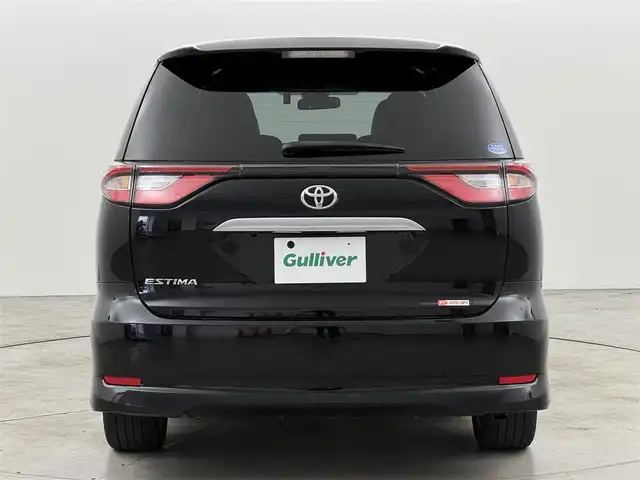 トヨタ エスティマ アエラス プレミアム 福岡県 2018(平30)年 3.2万km ブラック ワンオーナー　/後席モニター　/純正ナビ／フルセグＴＶ　/バックカメラ　/ビルトインETC　/前方ドライブレコーダー　/クルーズコントロール　/衝突被害軽減ブレーキ　/レーンキープ　/両側電動スライドドア　/ハーフレザーシート　/パワーシート　/純正１８インチＡＷ　/LEDヘッドライト
