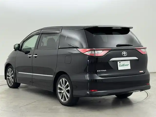 トヨタ エスティマ アエラス プレミアム 福岡県 2018(平30)年 3.2万km ブラック ワンオーナー　/後席モニター　/純正ナビ／フルセグＴＶ　/バックカメラ　/ビルトインETC　/前方ドライブレコーダー　/クルーズコントロール　/衝突被害軽減ブレーキ　/レーンキープ　/両側電動スライドドア　/ハーフレザーシート　/パワーシート　/純正１８インチＡＷ　/LEDヘッドライト