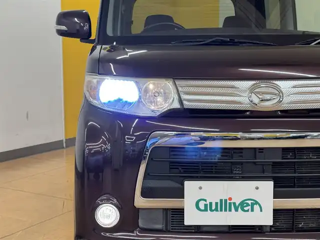 ダイハツ タント カスタム RS 群馬県 2011(平23)年 7.6万km ミスティックレッドクリスタルメタリック 純正SDナビ/・フルセグTV/・CD/DVD/・Bluetooth/AM.FM/ETC/片側電動スライドドア/MOMOステアリング/HIDヘッドライト/フォグランプ/スマートキー/社外14インチAW/純正フロアマット/純正ドアバイザー/電動格納ウィンカーミラー