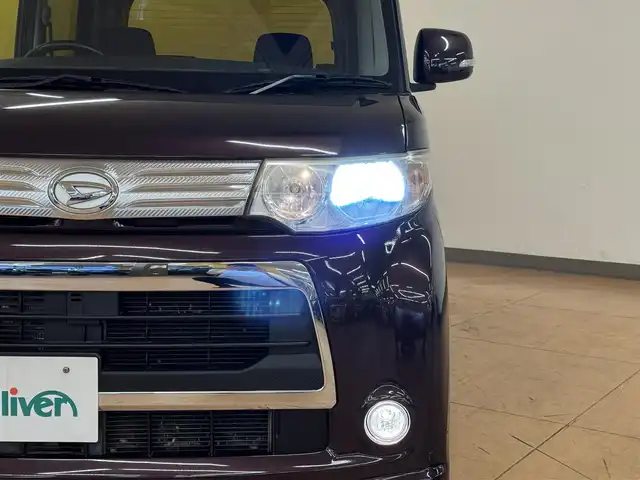 ダイハツ タント カスタム RS 群馬県 2011(平23)年 7.6万km ミスティックレッドクリスタルメタリック 純正SDナビ/・フルセグTV/・CD/DVD/・Bluetooth/AM.FM/ETC/片側電動スライドドア/MOMOステアリング/HIDヘッドライト/フォグランプ/スマートキー/社外14インチAW/純正フロアマット/純正ドアバイザー/電動格納ウィンカーミラー