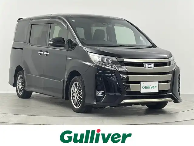 トヨタ ノア ハイブリッド Si ダブルバイビーⅡ 埼玉県 2019(平31)年 4.9万km 黒 １２型後席モニター　両側電動ドア　９型ナビ　衝突軽減　前後ドラレコ　前席シートヒーター　ハーフレザー　ＥＴＣ　バックカメラ　フルセグ　クルコン　ＣＤ　ＤＶＤ　ＢＴ　スマートキー　純正フロアマット