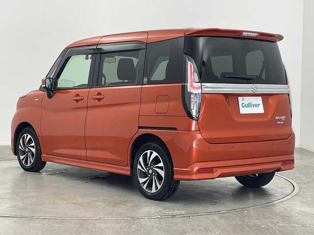 スズキ ソリオ バンディット HV MV 群馬県 2021(令3)年 3.1万km フレイムオレンジPM 純正８型ナビ　両側電動スライドドア　シートヒーター　衝突被害軽減ブレーキ　アダプティブクルーズコントロール　前後ドラレコ　ビルトインＥＴＣ　ヘッドアップディスプレイ　リヤサーキュレーター　禁煙車