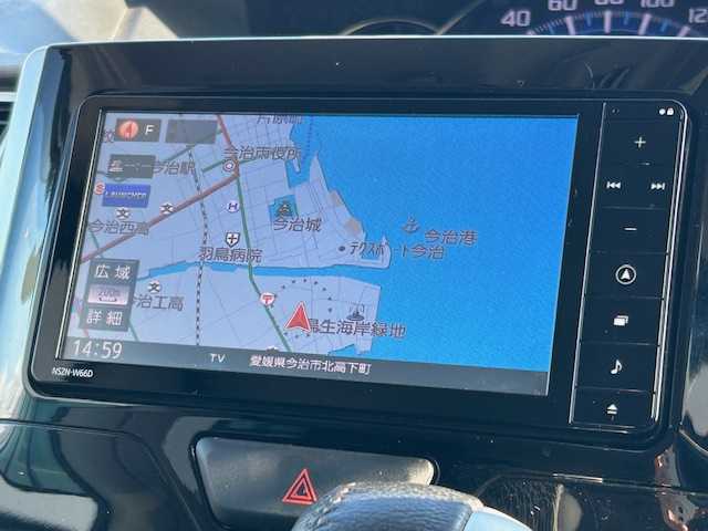 ダイハツ タント カスタム RS 愛媛県 2016(平28)年 5.5万km メテオライトグレーイリュージョナルP 純正ナビ/フルセグTV/バックカメラ/両側電動スライドドア/ETC/ステアリングスイッチ/LEDヘッドライト/オートライト/スマートキー/スペアキー/プッシュスタート/ドアバイザー/純正AW/純正フロアマット/ターボ