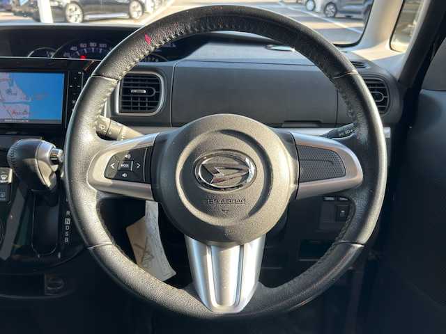 ダイハツ タント カスタム RS 愛媛県 2016(平28)年 5.5万km メテオライトグレーイリュージョナルP 純正ナビ/フルセグTV/バックカメラ/両側電動スライドドア/ETC/ステアリングスイッチ/LEDヘッドライト/オートライト/スマートキー/スペアキー/プッシュスタート/ドアバイザー/純正AW/純正フロアマット/ターボ