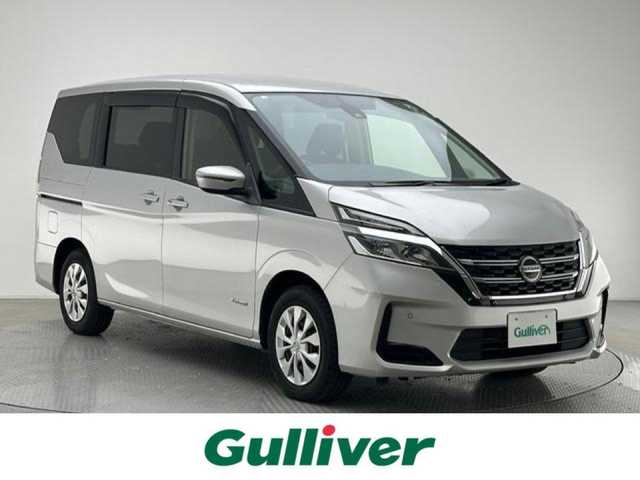 日産 セレナ X 兵庫県 2020(令2)年 3.6万km ブリリアントシルバー 衝突軽減ブレーキ/純正ナビ＆フルセグTV/（CD＆SD＆BT）/クルーズコントロール/両側スライドドア/ETC/Aストップ/スマートキー/プッシュスタート/フロアマット/ドアバイザー