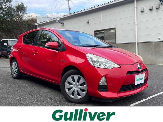 トヨタ アクア S 京都府 2013(平25)年 6.2万km スーパーレッドⅤ ALPINEナビ(VIE-X007W-S)/・フルセグTV/CD/DVD/BT Audio/バックカメラ/ETC/レーダー探知機