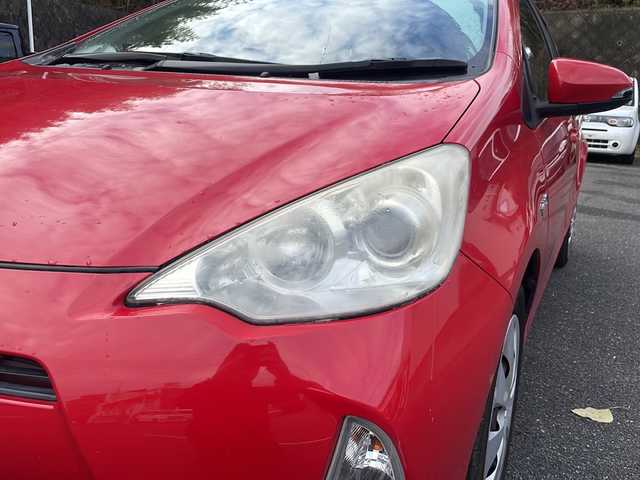 トヨタ アクア S 京都府 2013(平25)年 6.2万km スーパーレッドⅤ ALPINEナビ(VIE-X007W-S)/・フルセグTV/CD/DVD/BT Audio/バックカメラ/ETC/レーダー探知機