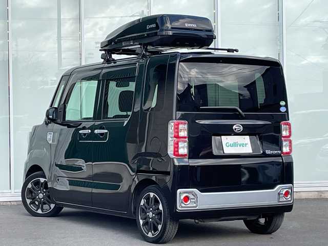 ダイハツ ウェイク G 神奈川県 2015(平27)年 6.7万km ブラックマイカメタリック ・８インチナビ　/・バックカメラ　/・ＬＥＤヘッドライト　/・両側パワースライドドア　/・Ｂｌｕｅｔｏｏｔｈ　/・ＤＶＤ　ＣＤ　/・フルセグＴＶ　/・ＥＴＣ　/・リアサンシェード　/・スマートキー　/・プッシュスタート　/・フォグランプ/・サイドバイザー/・ルーフキャリア/・ルーフキャリアボックス