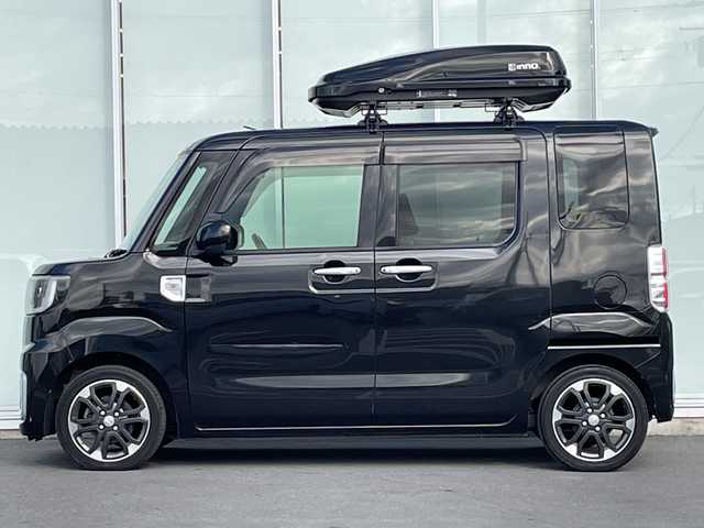 ダイハツ ウェイク G 神奈川県 2015(平27)年 6.7万km ブラックマイカメタリック ・８インチナビ　/・バックカメラ　/・ＬＥＤヘッドライト　/・両側パワースライドドア　/・Ｂｌｕｅｔｏｏｔｈ　/・ＤＶＤ　ＣＤ　/・フルセグＴＶ　/・ＥＴＣ　/・リアサンシェード　/・スマートキー　/・プッシュスタート　/・フォグランプ/・サイドバイザー/・ルーフキャリア/・ルーフキャリアボックス