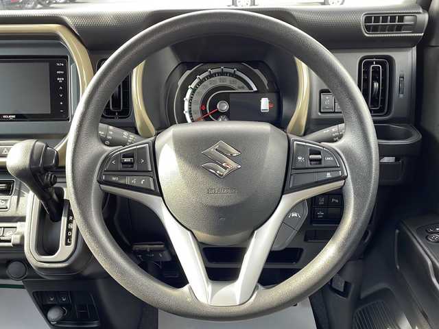 スズキ ハスラー HYBRID G 岩手県 2024(令6)年 0.5万km クールカーキパールメタリック/ソフトベージュメタリック スズキセーフティサポート/社外SDナビ/AM/FM/Bluetooth/フルセグTV/社外オーディオ/バックカメラ/ETC/レーダークルーズコントロール/衝突被害軽減ブレーキ/レーンキープアシスト/横滑り防止装置/アイドリングストップ/シートヒーター/オートライト/LEDヘッドライト/スマートキー/プッシュスタート/電動格納ミラー/社外フロアマット