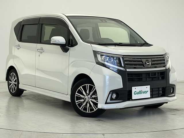 ダイハツ ムーヴ カスタム X ハイパー SAⅡ 千葉県 2017(平29)年 2.8万km パールホワイトⅢ 純正ディーラーオプションナビ　８インチ/Bluetooth CD DVD HDMI USB/フルセグTV/純正ドラレコ（ナビ連動）/バックモニター/純正フロアマット/純正アルミホイール/純正フォグ/純正バイザー/オートライト/PWRモード付/コーナーセンサー/衝突被害軽減システム/プッシュスタート/ミュージックサーバー（SD）/アイドリングストップ/LEDヘッドライト/スマートキー/フルフラットシート