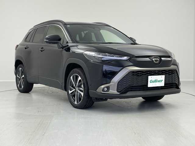 トヨタ カローラ クロス ハイブリッド Z 茨城県 2025(令7)年 0.1万km アティチュードブラックマイカ 登録済み未使用車　　ブラインドスポットモニター　純正８型ディスプレイオーディオ　全周囲カメラ　純正ＥＴＣ　アダプティブクルーズコントロール　衝突被害軽減ブレーキ　クリアランスソナー　禁煙車