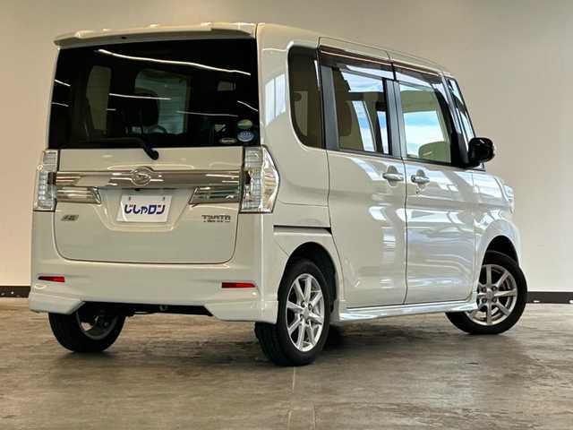 ダイハツ タント カスタム X SA 静岡県 2014(平26)年 8.7万km パールホワイトⅢ (株)IDOMが運営する【じしゃロン浜松店】の自社ローン専用車両になりますこちらは現金またはオートローンご利用時の価格です。自社ローンご希望の方は別途その旨お申付け下さい/純正ナビ（NSZP-W64D）/片側パワースライドドア/スマートキー/純正14inAW/ドアバイザー/フォグランプ/電動格納ミラー