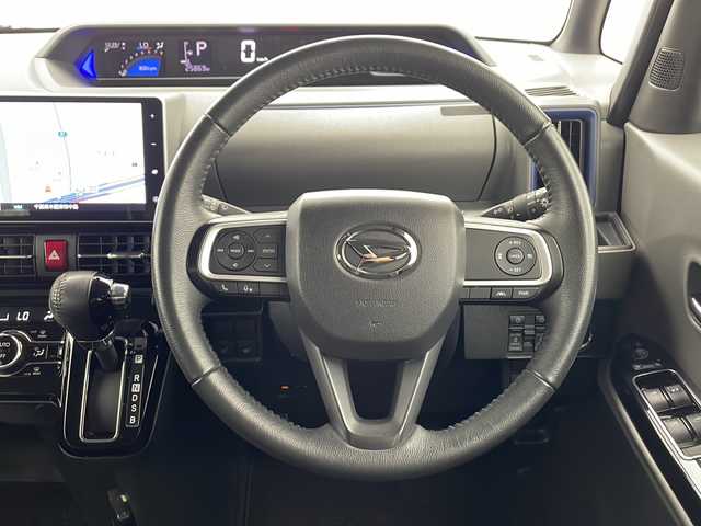 ダイハツ タント カスタム RS 千葉県 2019(令1)年 2.6万km パールブラック スマートアシスト/レーダークルーズコントロール/衝突軽減ブレーキ/クリアランスソナー/先行車発進警報/標識認識機能/レーンキープアシスト/純正SDナビ（NSZN-Y69DS）Bluetooth/CD/DVD/フルセグTV/バックカメラ/ETC/純正ドライブレコーダー前方/ハーフレザーシート/シートヒーター（D/N席）/両側パワースライドドア/LEDヘッドライト/オートライト/オートハイビーム/純正ドアバイザー/純正フロアマット/スタッドレスタイヤ