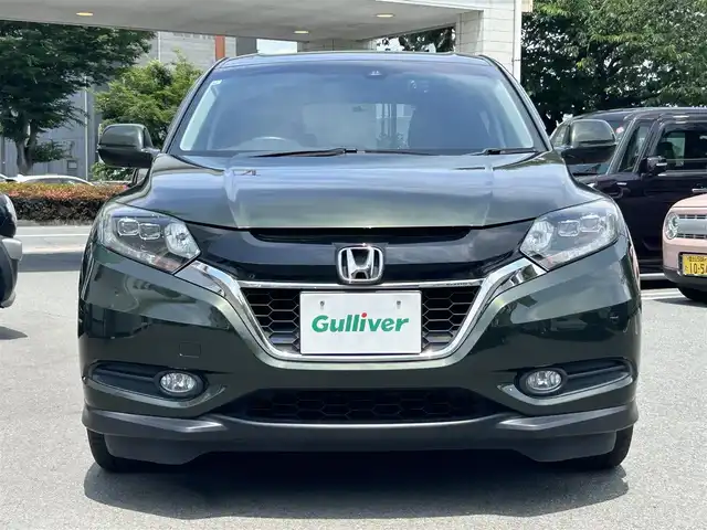 ホンダ ヴェゼル X ホンダセンシング 静岡県 2017(平29)年 5.9万km ミスティックグリーンパール 1オーナー/ホンダセンシング/純正ナビ/・フルセグTV/BTオーディオ/DVD/CD/SD/USB/バックカメラ/ドラレコ前後/ビルトインETC/LEDヘッドランプ/・フォグランプ/レーダークルーズコントロール/フロアマット/スマートキー/・スペアキー/保証書/取扱説明書/純正アルミホイール