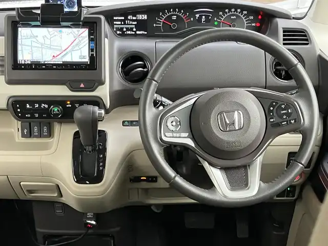 ホンダ Ｎ ＢＯＸ G L ターボ ホンダセンシング 山口県 2019(令1)年 0.6万km プラチナホワイトパール ワンオーナー/メモリーナビ・フルセグTV/バックカメラ/スマートキー/LEDオートライト/両側パワースライドドア/前後ドライブレコーダー/ビルトインETC/純正フロアマット