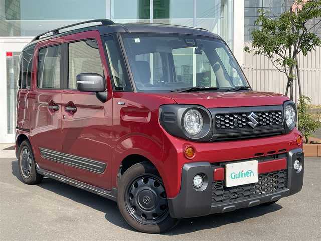 スズキ スペーシア ギア HYBRID XZターボ 道央・札幌 2019(平31)年 10.7万km フェニックスレッドパール/ガンメタリック2トーンルーフ (株)IDOMが運営する【じしゃロン札幌店】の自社ローン専用車両になりますこちらは現金またはオートローンご利用価格です。自社ローンご希望の方は別途その旨お申し付けください。/スズキセーフティサポート/・衝突被害軽減ブレーキ/・車線逸脱警報機能/社外オーディオ/CD/Bluetooth/USB/コーナーセンサー/両側パワースライドドア /シートヒーター/スマートキー2本/ETC