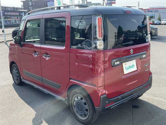 スズキ スペーシア ギア HYBRID XZターボ 道央・札幌 2019(平31)年 10.7万km フェニックスレッドパール/ガンメタリック2トーンルーフ (株)IDOMが運営する【じしゃロン札幌店】の自社ローン専用車両になりますこちらは現金またはオートローンご利用価格です。自社ローンご希望の方は別途その旨お申し付けください。/スズキセーフティサポート/・衝突被害軽減ブレーキ/・車線逸脱警報機能/社外オーディオ/CD/Bluetooth/USB/コーナーセンサー/両側パワースライドドア /シートヒーター/スマートキー2本/ETC
