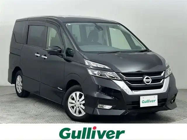 日産 セレナ ハイウェイスター Vセレクション 道央・札幌 2017(平29)年 6.3万km ダイヤモンドブラック ・4WD/・全方位カメラ/・フリップダウンモニター/・純正メモリナビ/・ＢＴ＆ＣＤ＆ＤＶＤ＆フルセグＴＶ/・衝突軽減ブレーキ/・横滑り防止機能/・前後障害物センサー/・スマートキー＆プッシュスタート/・両側パワースライド/・ＥＴＣ/・インテリジェントルームミラー/・プロパイロット/・アダプティブクルーズコントロール/・パーキングアシスト/・電動パーキングブレーキ/・ブレーキオートホールド/・純正フロアマット/・オートライト/・Wエアコン