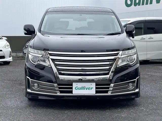 日産 エルグランド ライダー オーテック30th 福島県 2017(平29)年 11.7万km ファントムブラック 両側パワースライドドア /後席フリップダウンモニター/レザーシート/純正ナビ/バックカメラ/フルセグテレビ/デジタルインナーミラー/クルーズコントロール/純正Egスターター/TEIN車高調/車高調コントローラー/ノーマル足回り積込/プッシュスタート/社外AW付きスタッドレスタイヤ積込