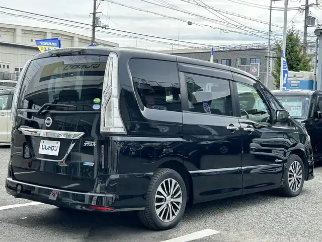 日産 セレナ HWS S HV Vセレ +SeftyⅡ 京都府 2015(平27)年 8.2万km ダイヤモンドブラック (株)IDOMが運営する【じしゃロン伏見店】の自社ローン専用車両になりますこちらは現金またはオートローンご利用時の価格です。自社ローンご希望の方は別途その旨お申付け下さい/純正ナビ　/両側パワースライドドア/ETC/３６０°カメラ　/ＤＴＶ　/クルーズコントロール　/BT AUX DVD CD　/純正１６インチＡＷ