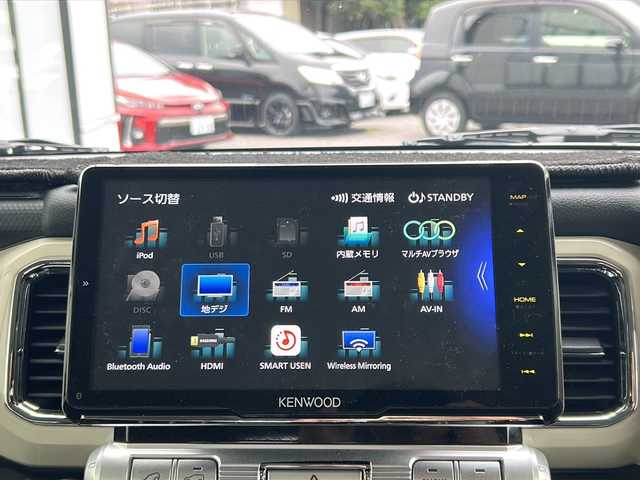 スズキ クロスビー HYBRID MZ 山形県 2024(令6)年 0.3万km キャラバンアイボリーパールメタリック/ホワイト 2トーンルーフ ワンオーナー/4WD/デュアルカメラブレーキサポート/レーダークルーズコントロール/コナーセンサー/全方位カメラ/社外SDナビ/（Bluetooth/CD/DVD/フルセグ)/ハーフレザーシート/LEDオートライト/オートマチックハイビーム/フォグランプ/前後ドライブレコーダー/デジタルインナーミラー/ステアリングスイッチ/パドルシフト/メーカーオプション多数/社外マフラー/純正AW/純正フロアマット/電動格納ミラー/スマートキー×2/ドアバイザー
