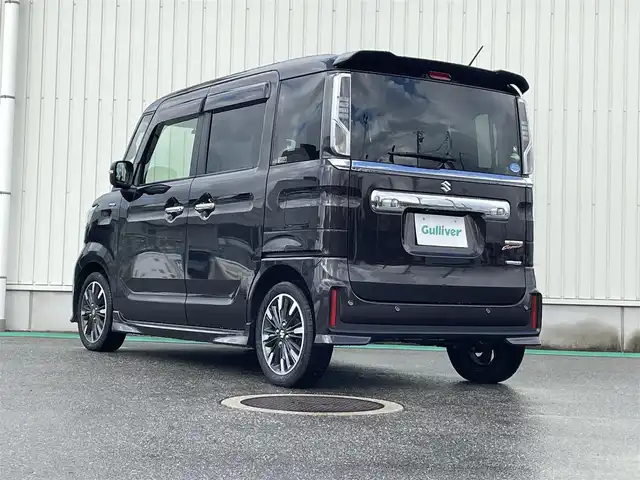 スズキ スペーシア カスタム HYBRID XS 富山県 2018(平30)年 1.5万km アーバンブラウンパールメタリック 純正ナビ／/フルセグＴＶ／/ＤＶＤ再生／/Ｂｌｕｅｔｏｏｔｈ／/アラウンドビューモニター／/両側パワースライドドア／/ハーフレザーシート／/運転席助手席シートヒーター／/ビルトインＥＴＣ／/コーナーセンサー//スマートキー//プッシュスタートエンジン//アイドリングストップ//レーンディパーチャーアラート//衝突軽減ブレーキ//LEDオートライト//LEDフォグライト/