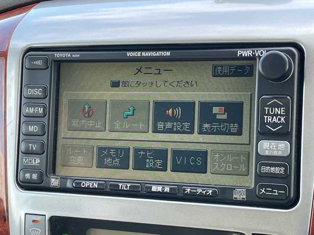 トヨタ アルファード Ｖ AX Lエディション 道央・札幌 2002(平14)年 14.4万km ゴールドM ４WD/純正DVDナビ/AM/FM/CD/ワンセグ/レーンキープアシスト/コーナーセンサー/バックカメラ/ETC/両側パワースライドドア/ステアリングリモコン/AC100V/リモコンキー/キセノンヘッドライト/オートライト/フォグランプ/電動格納ミラー/純正フロアマット/ドアバイザー