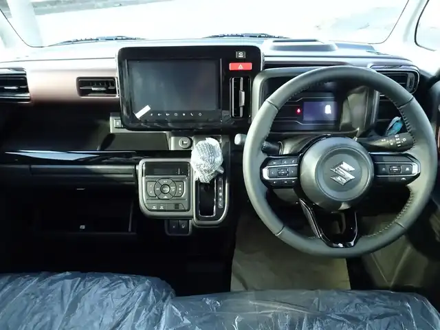 スズキ スペーシア カスタム HYBRID XS ターボ 千葉県 2025(令7)年 0.1千km ピュアホワイトパール/ブラック2トーン 【届出済未使用車】/純正ナビ/・フルセグTV/・全方位カメラ/・Bluetooth/・FM/AMラジオ/LEDヘッドライト/LEDフォグランプ/パワーモード/ヘッドアップディスプレイ/スズキセーティサポート/両側パワースライドドア/ハーフレザーシート/シートヒーター/純正15インチAW/アダプティブクルーズコントロール/プッシュスタート/スマートキー2本/プレミアムUV/IRカットガラス/サイド/カーテンエアバッグ/保証書/取扱説明書